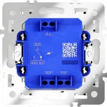 Проходной переключатель одноклавишный с подсветкой (кашемир) Voltum S70 VLS010403
