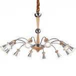 Подвесная люстра Lucia Tucci Natura 071.8 Led (220V, бук, на цепи, паук)