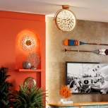 Настенный светильник Odeon Light Solaris 6627/9WL MIDCENT античная бронза/металл/акрил IP20 LED 9W 3000K 220V (круглые)