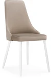 Обеденный стул Notta Лана (Металл/Велюр, Белый/Бежевый) 553580