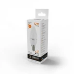 Лампочка светодиодная E14 12W 220V свеча белая 3000K Gauss 33112