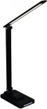 Офисная настольная лампа с беспроводным ЗУ светодиодная Reluce 05501-0.7-01 BK (220V, сенсорный выключатель)