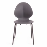 Стул EBAY (mod 03) серый (металл/пластик)