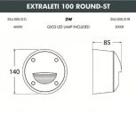 Встраиваемый светильник уличный Fumagalli Leti 2S4.000.000.AYG1L (220V, круглые, IP66)