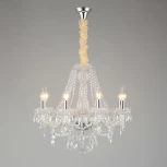 Подвесная люстра Aployt Koletta APL.755.03.08 (220V, хрусталь, на цепи, свеча)