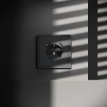 Розетка с заземлением, шторками и USB Type A+С (графит) Voltum S70 VLS040507