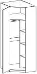 Шкаф Intra угловой левый ОГОГО 564252