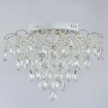 Потолочная люстра хрустальная Reluce 04039-0.3-06 WH+GOLD PN (220V)