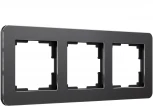 Рамка на 3 поста Platinum (черный алюминий) Werkel W0032608 (a059216)