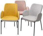 Стул NIKKI VF106 желтый / VF120 серый черный каркас M-City 629M05019