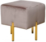 Пуфик Garda Decor MARIO-Velv SBEG (Золото/Бежевый)