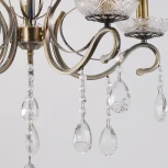 Подвесная люстра Reluce 04205-0.4-05 AB (220V, подвески, на цепи, подсвечник, свеча)