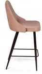 Стул полубарный Berg, бархат бежевый 5/ чёрный конус Top Concept BERG 76115