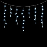 Гирлянда Бахрома с Колпачком 4,9 x 0,5 м Белая 220В, 200 LED, Провод Прозрачный ПВХ, IP65