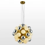 Подвесная люстра Lussole Haines LSP-8405 (220V, на тросе, шар, шарики, IP21)