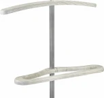 Вешалка костюмная Дэви 3 металлик/дуб дымчатый Mebelik арт.007465