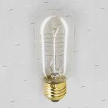 Ретро лампочка накаливания Эдисона цилиндрическая прозрачная E27 60W lm 2600K теплое желтое свечение Citilux Эдисон T4524C60