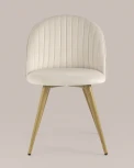 Стул Stool Group Лион Страйпс велюр кремовый УТ000027984