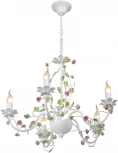 Подвесная люстра V1796-0/5 Vitaluce (220V, на цепи, свеча, цветы)