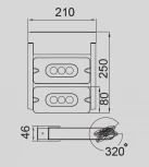 Настенный светильник уличный светодиодный Oasis Light LEDSPOT W6144S-2-3K Gr