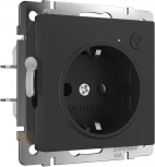 Умная розетка (черный матовый) Werkel W1171608 (a056422)