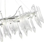 Подвесной светильник ST Luce Teardrops SL1660.103.12 Хром/Хром, Прозрачный G9 12*5W 4000K (220V, на тросе)