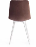 Стул CHILLY (mod. 7095-1) ткань/металл, 45x53х88 см, высота до сиденья 50 коричневый barkhat 12/белый Tetchair 17242