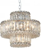 Подвесная люстра Newport 8450 8458+3/C chrome (220V, хрусталь, на цепи)