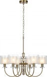 Подвесная люстра Odeon Light Saga 5088/6 античная бронза/стекло E14 6*40W (220V, на цепи)