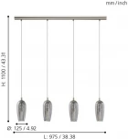 Подвесной светильник Eglo Farsala 96344