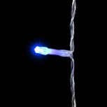 Гирлянда Занавес Облегченный 2 x 3 м Синий 220В, 600 LED, Провод Прозрачный ПВХ, IP54