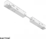 Коннектор питания прямой гибкий 5см Exility белый Maytoni Accessories for tracks Exility TRA034CPC-42W-5 (48V)