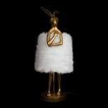 Настольная лампа Loft It Lapine 10315/B White fluff (220V, выключатель, животные)