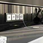 ТВ-розетка оконечная (белый акрил) Werkel W1183041 (a064018)