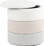 Пуф с ящиком Hive S букле бежевый, Stool Group