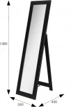Зеркало напольное BeautyStyle 8 черный 138 см х 35 см Mebelik арт.005657