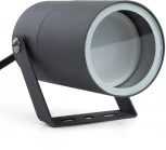 Прожектор уличный Feron Бостон 48320 DH1703,GU10, серый (220V, круглые, IP54)