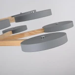 Потолочная люстра Wi-Fi на штанге Turna Dbl L12 Gray By ImperiumLoft Turna-Dbl01 (LED, 220V, голосовое управление)