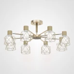 Потолочная люстра на штанге Corf B3 Champagne 8 Lamps ImperiumLoft Corf-B01 (189489-26) (220V)