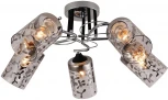 Люстра потолочная на штанге Alfie 1141/5P E27*60W Chrome/Black