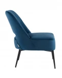 Кресло Stool Group лаунж Бостон велюр синий УТ000036649