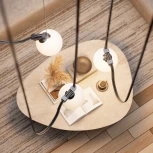 Трековый смарт-светильник для низковольтного шинопровода Novotech Easy 359478 черный с двумя режимами работы LED 6W 24V 3000-6000K (умный дом - Алиса, Tuya Smart, шар)