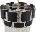 Подвесная люстра Lumina Deco Kruvia LDP 7045-400 BK+CHR (220V, на цепи)