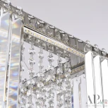 Подвесная люстра светодиодная APL LED Sicilia SH10.86.C.Ni.4000 (220V, хрусталь, на тросе)