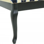 Банкетка Ретро с ящиком венге, ткань полоса синий от фабрики Mebelik