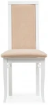 Деревянный стул Woodville Давиано бежевый велюр / белый 515978