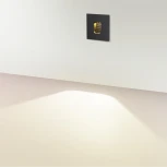 Подсветка для лестниц встраиваемая Odeon Light Vitty 6650/1WL3 черный/металл IP65 LED 1W 3000K 220V