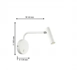 Бра на гибкой ножке для чтения Favourite Murum 1961-1W (LED, 220V, выключатель)