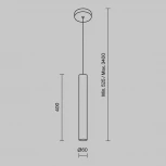 Подвесной светильник Maytoni Pro Focus MOD161PL-01W1 (220V, на проводе, круглые)