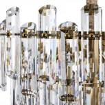 Подвесная люстра каскадная большая Rosie 3511/17 LM-8 Divinare (220V, хрусталь, на цепи)